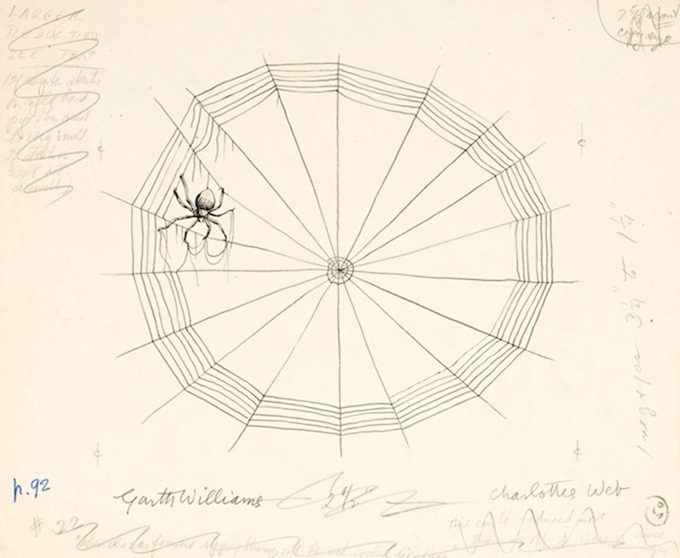 Original Illustrations of Charlotte's Web Amusing